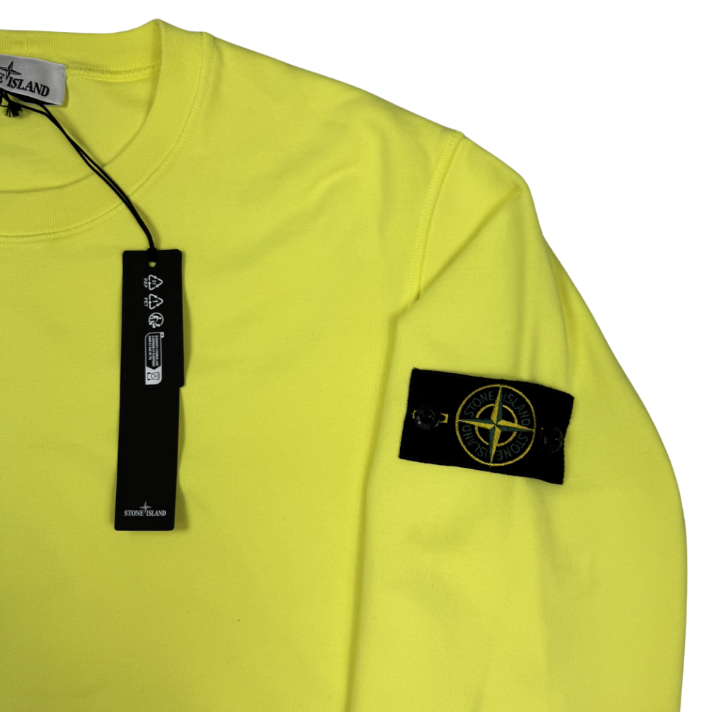 Sudadera cuello redondo Stone Island amarillo - talla 2XL