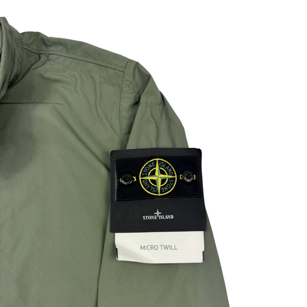 Chaqueta Stone Island Micro Twill verde - talla L/XL