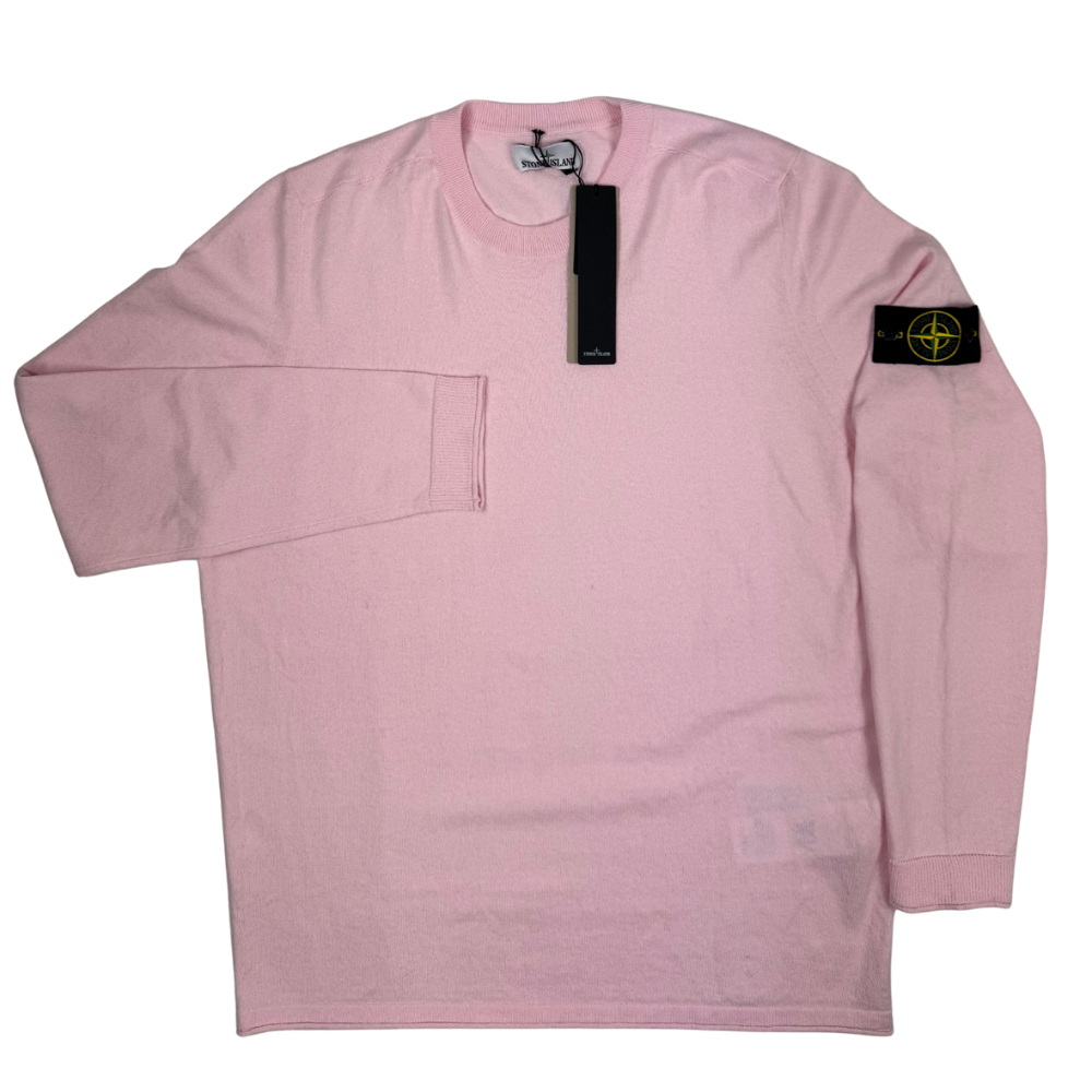 Jersey Stone Island cuello redondo rosa - talla 2XL