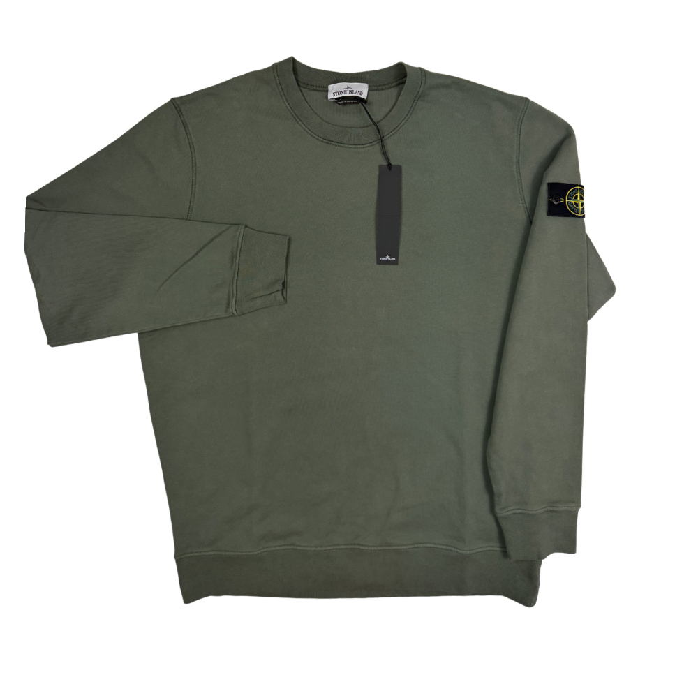 Sudadera Cuello Redondo Stone Island Verde Oscuro  - talla 3XL