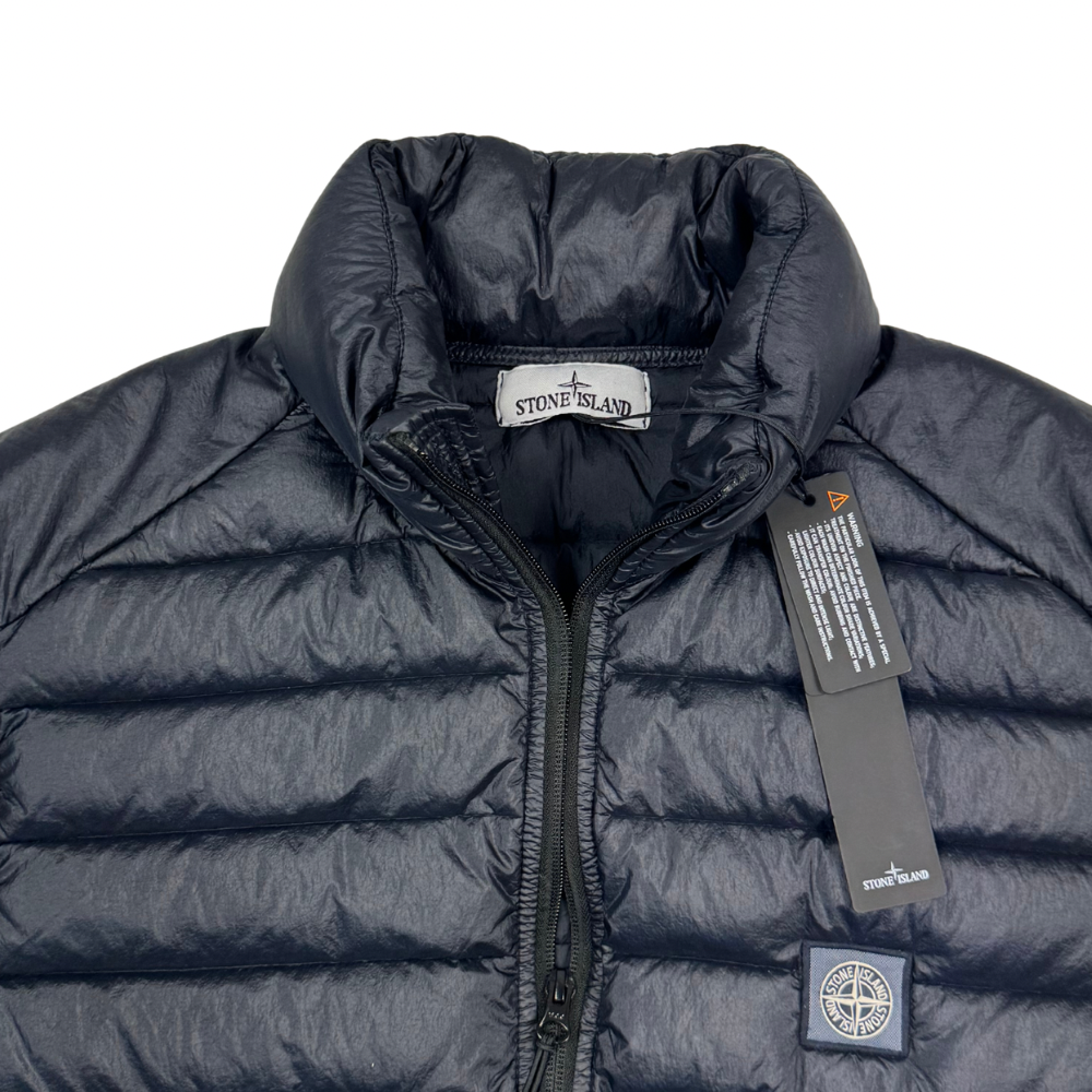 Chaqueta sin mangas Stone Island Loom Woven Chambers R-Nylon Down-TC azul marino - talla XL
