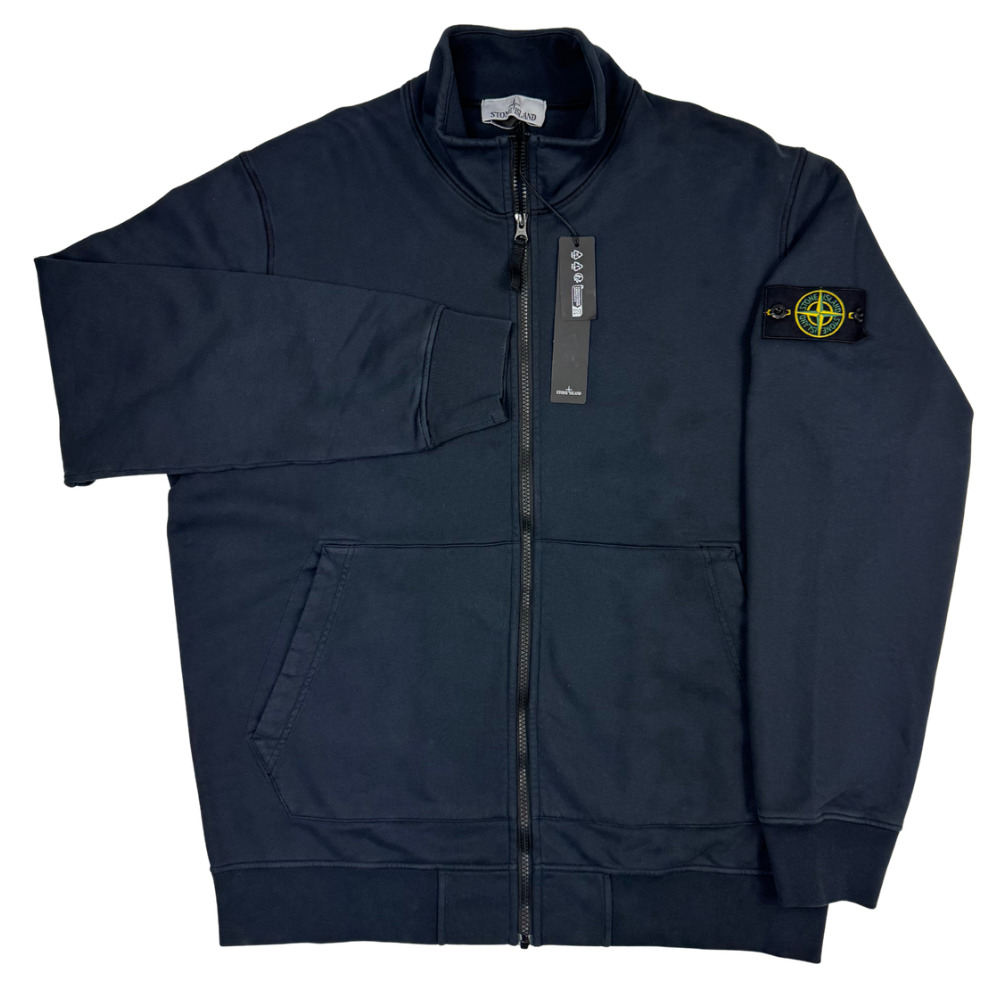Sudadera con cremallera Stone Island azul marino - talla 2XL