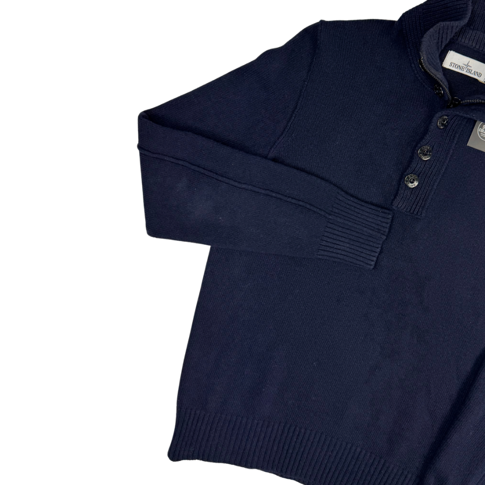 Jersey Half-Zip Stone Island azul marino - talla L