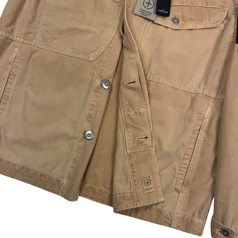 Chaqueta Stone Island Panama Tinto Terra Closed Loop Project naranja - talla L