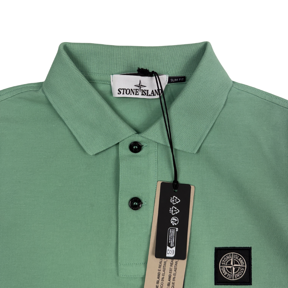 Polo Stone Island Verde Menta manga corta - talla M