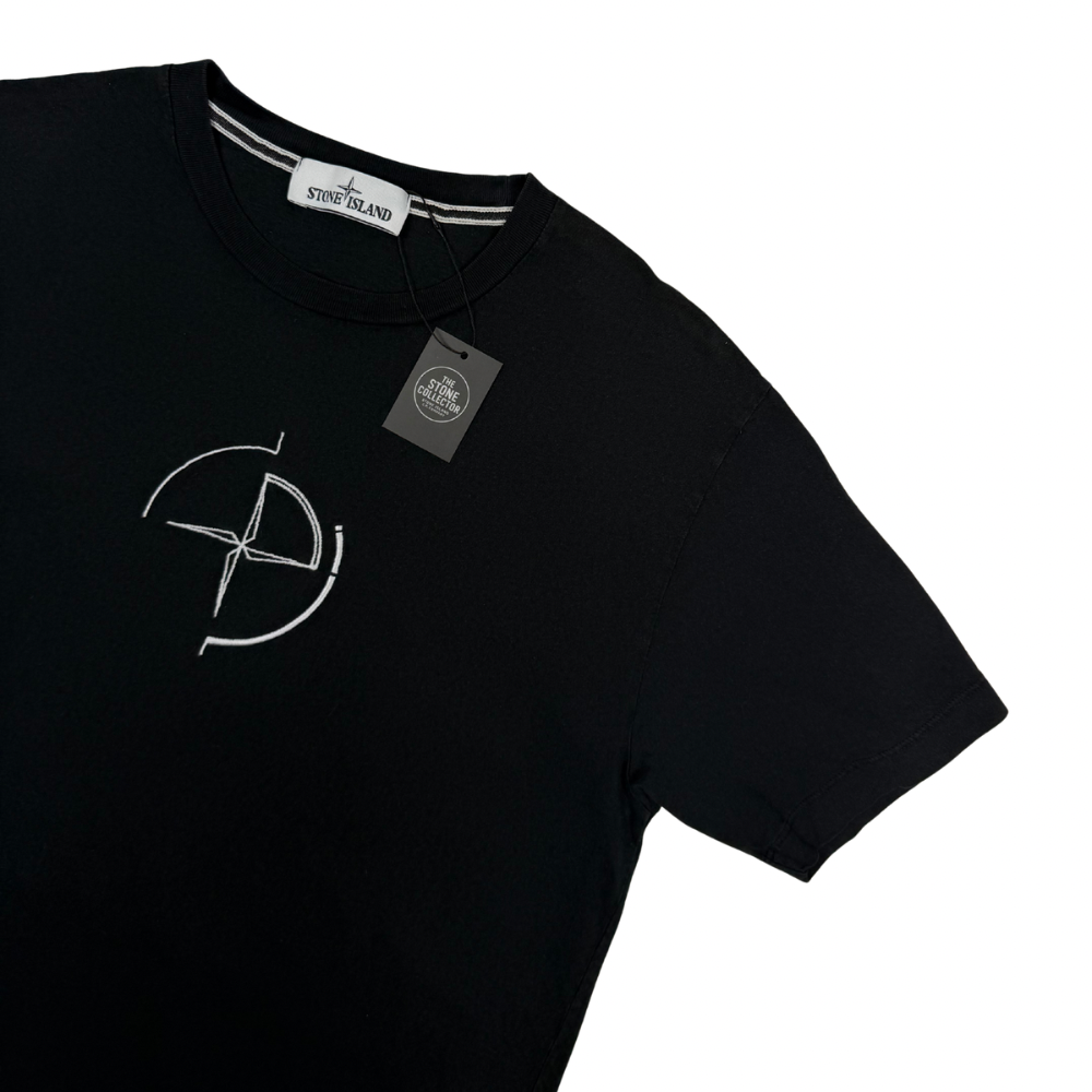 Camiseta Stone Island Negra manga corta - talla L
