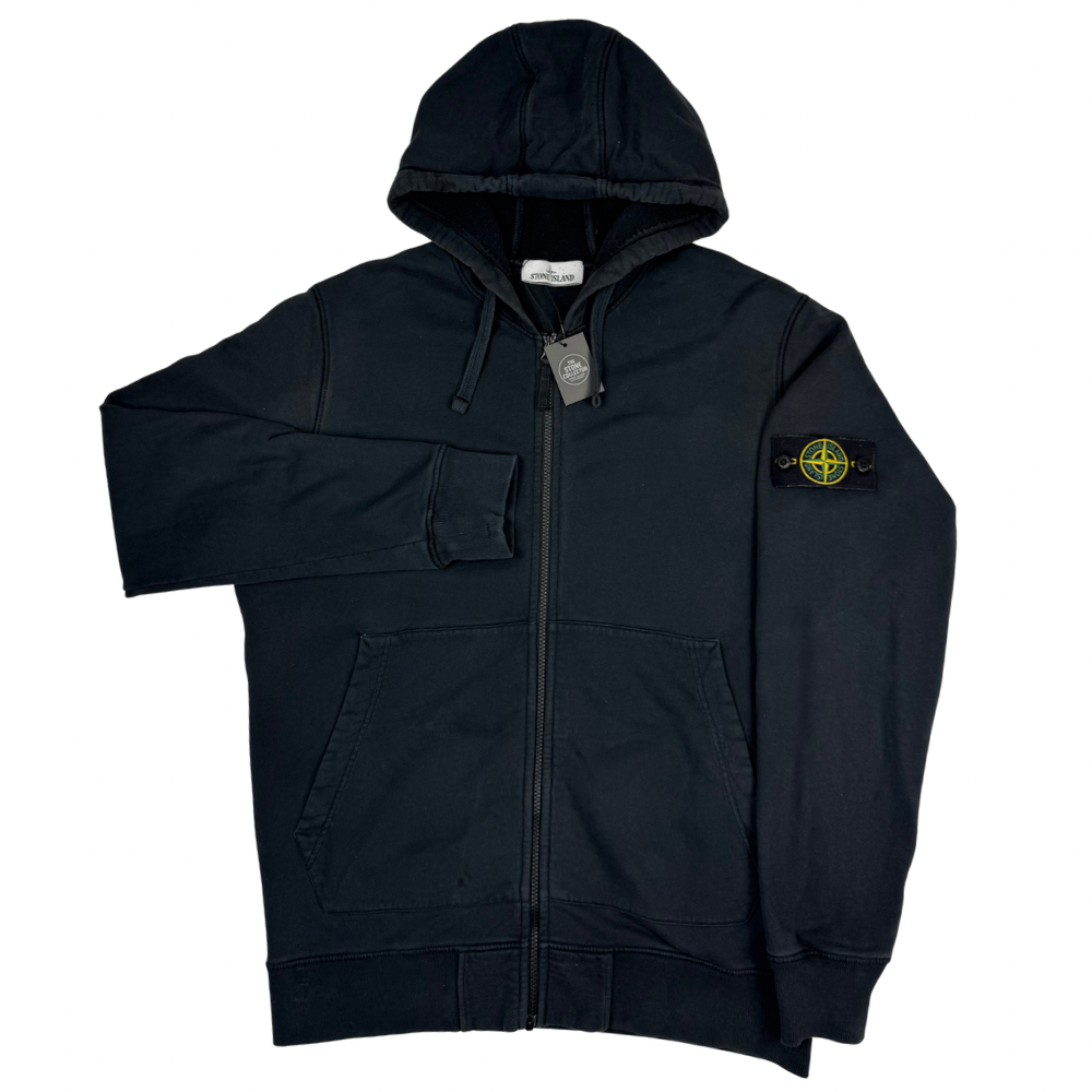 Sudadera con capucha y cremallera Stone Island negro - talla XL