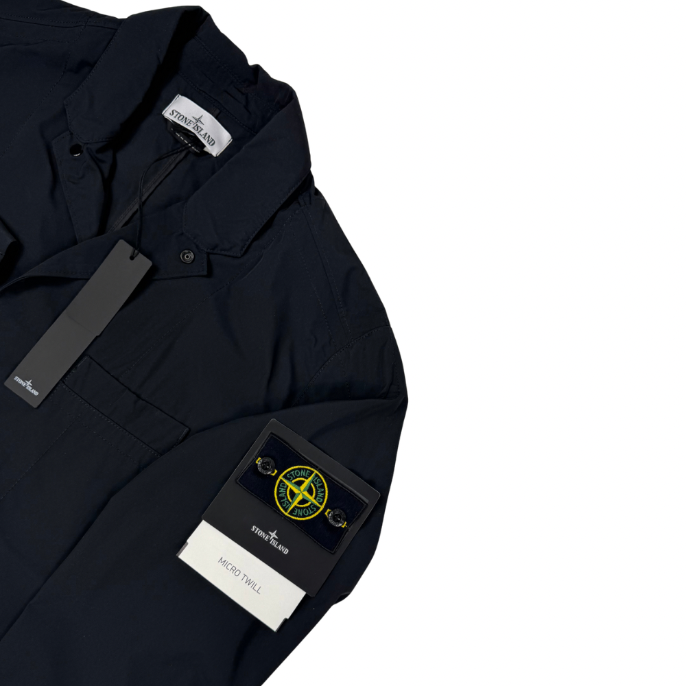 Chaqueta Stone Island Micro Twill negro - talla L