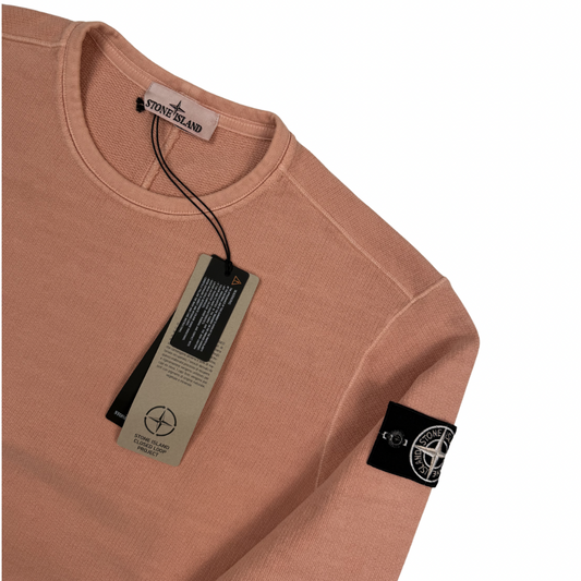 Sudadera Cuello Redondo Stone Island Closed Loop Project Coral - talla S