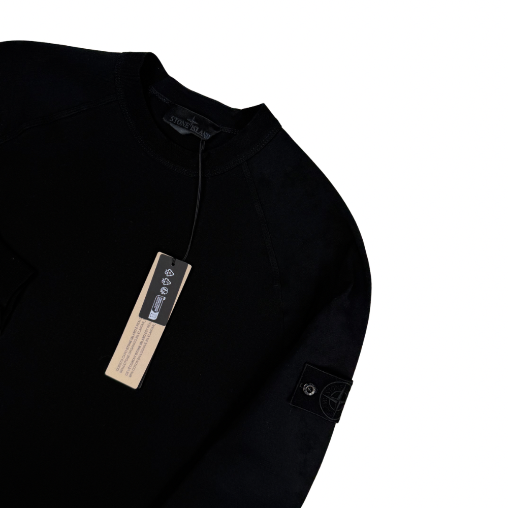 Sudadera cuello redondo Stone Island Ghost negra - talla M