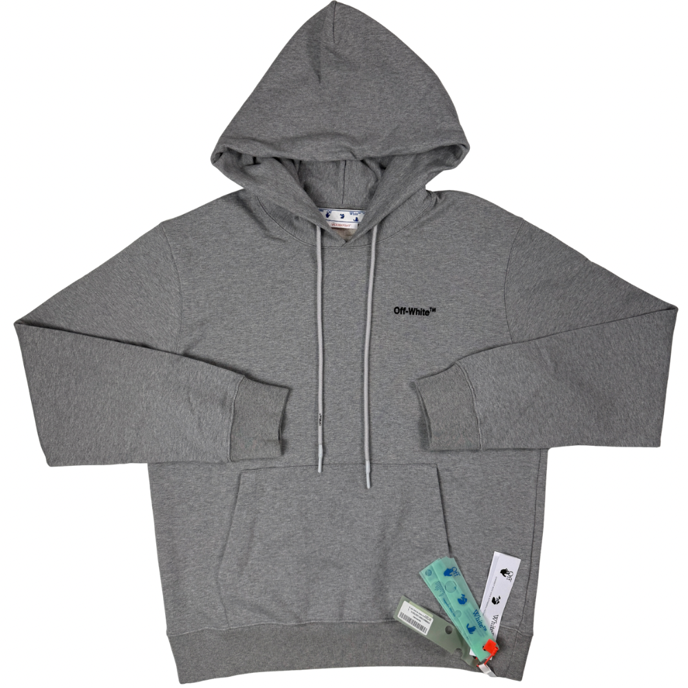 SUDADERA CAPUCHA OFF WHITE - talla L