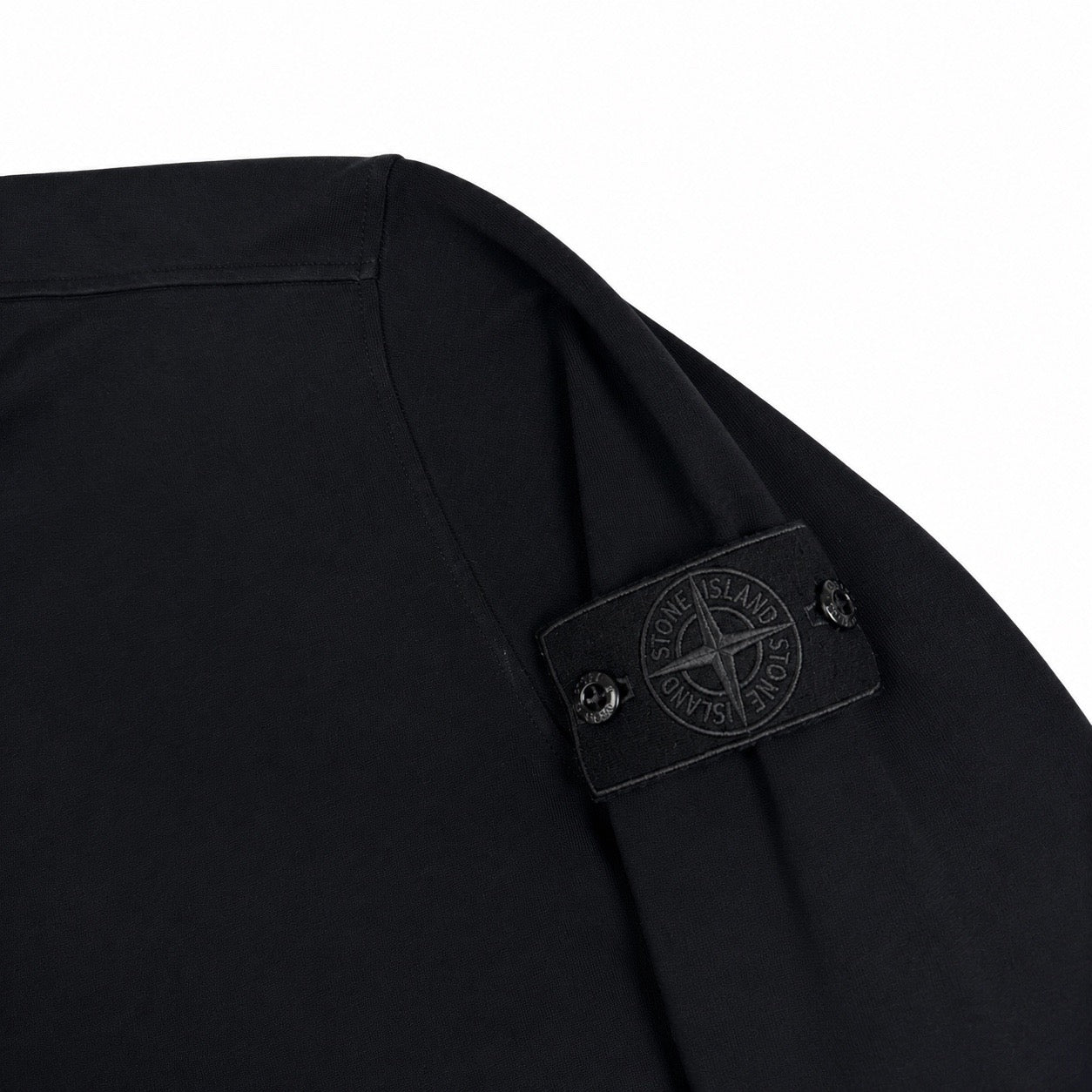 Sudadera Half- Zip Stone Island Ghost negra - talla L