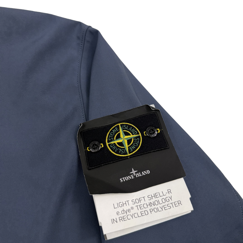 Chaqueta Stone Island Light Soft Shell - R e.dye Technology in Recycled  Polyester azul  - talla 2XL