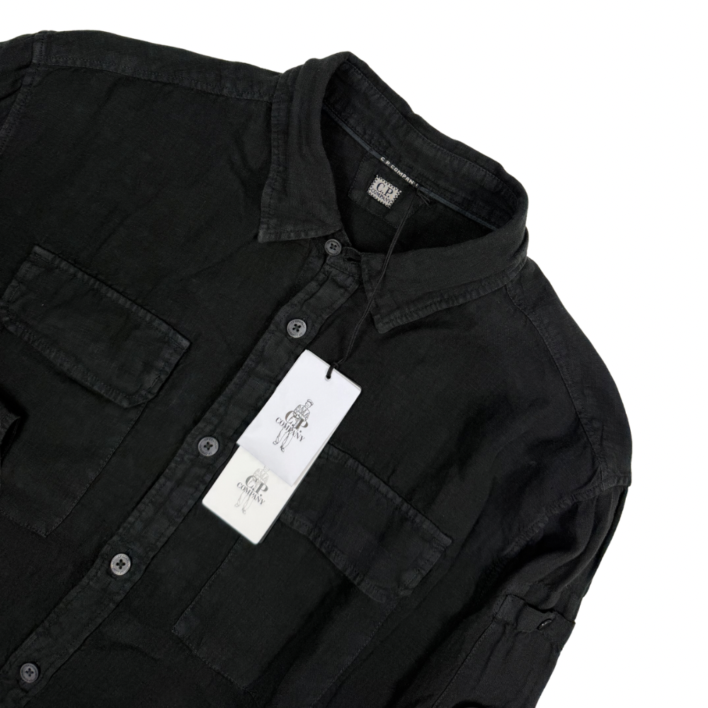 CAMISA DE LINO LONG SLEEVE C.P. COMPANY - talla L/XL