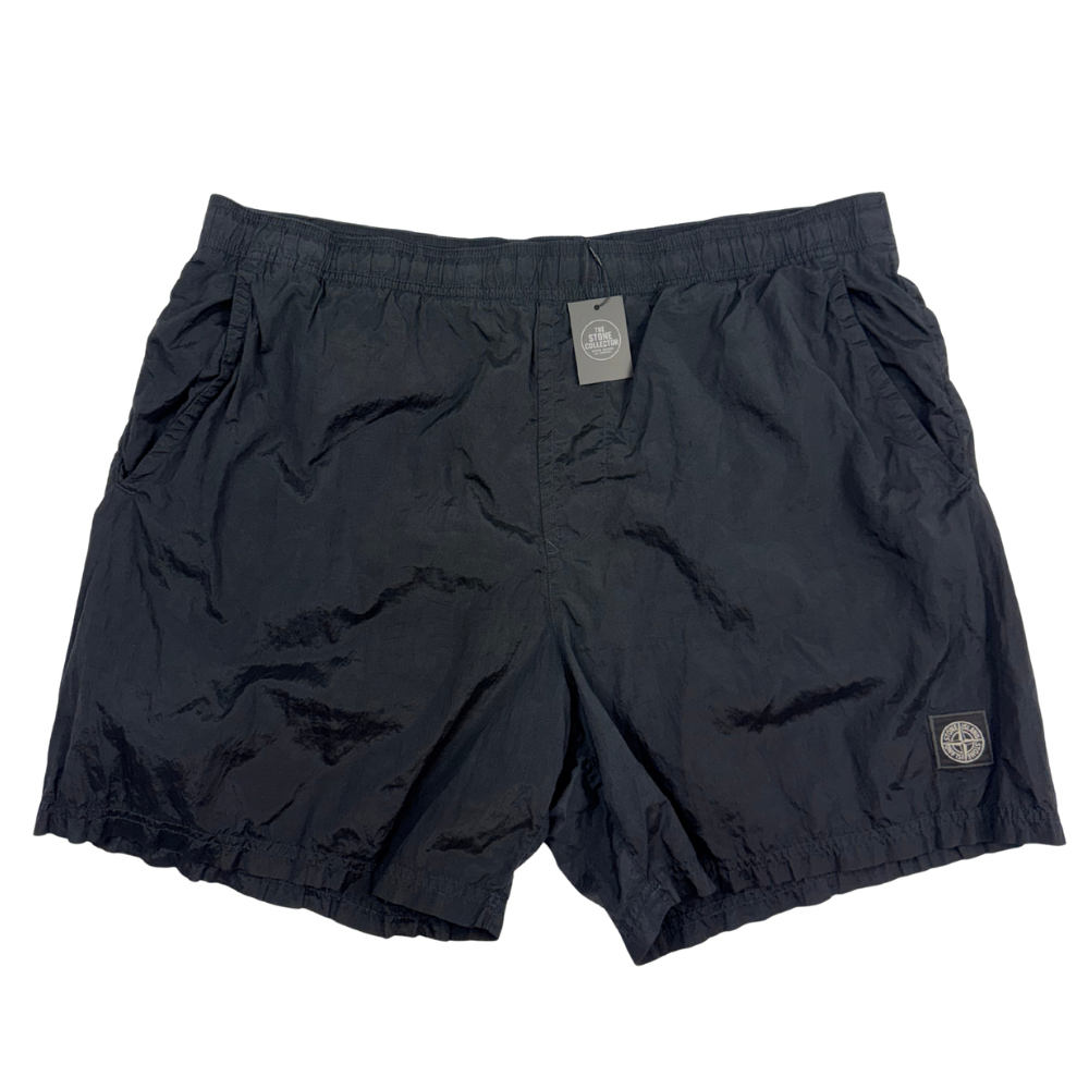 Bañador Stone Island negro nylon metal - talla 3XL