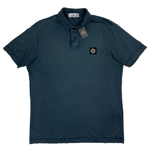 Polo Stone Island Azul grisáceo manga corta - talla L