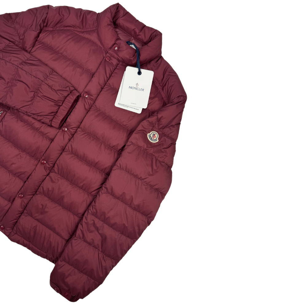 Plumífero Moncler Selves burdeos - talla 4 (L)