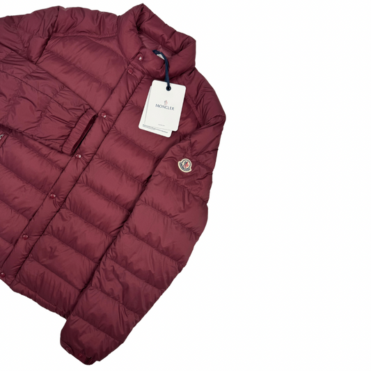 Plumífero Moncler Selves burdeos - talla 4 (L)