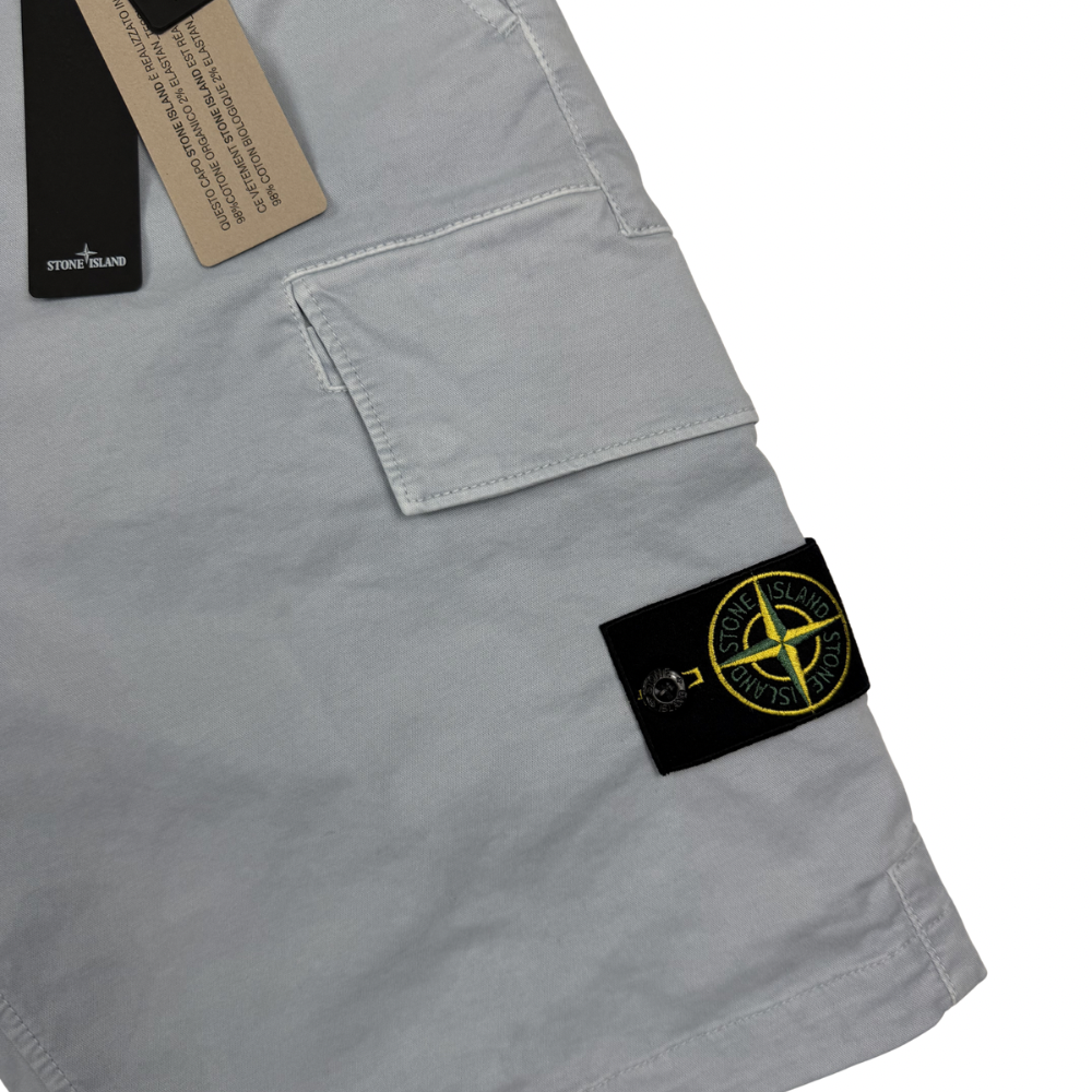 Pantalón Cargo Corto Stone Island Azul Grisáceo- talla W/30 / W/31 / W/33