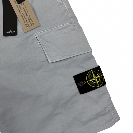 Pantalón Cargo Corto Stone Island Azul Grisáceo- talla W/30 / W/31 / W/32 / W/33 / W/34