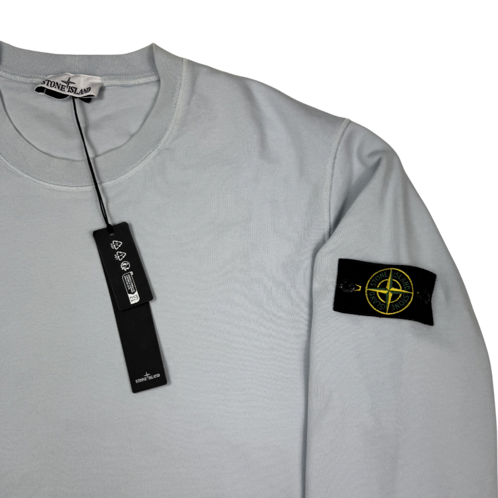 Sudadera cuello redondo Stone Island celeste - talla 2XL
