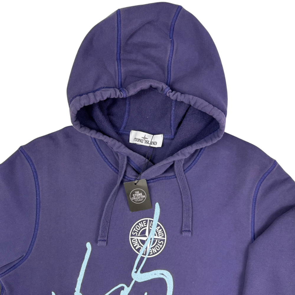 Sudadera con capucha Stone Island morado - talla M