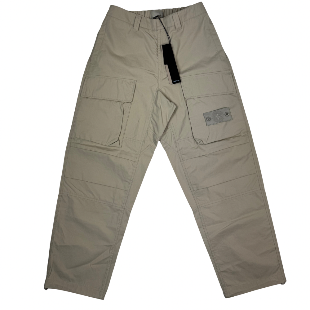 Pantalón Cargo Stone Island Ghost Type Re beige - talla W30/W31/W32/W34