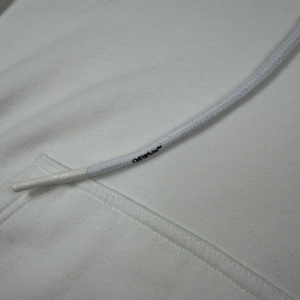 SUDADERA CON CAPUCHA OFF WHITE - talla XL
