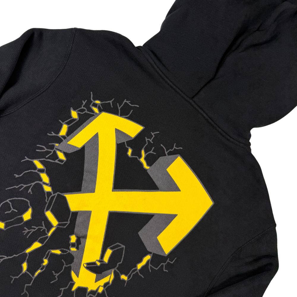 SUDADERA CON CAPUCHA OFF WHITE - talla L