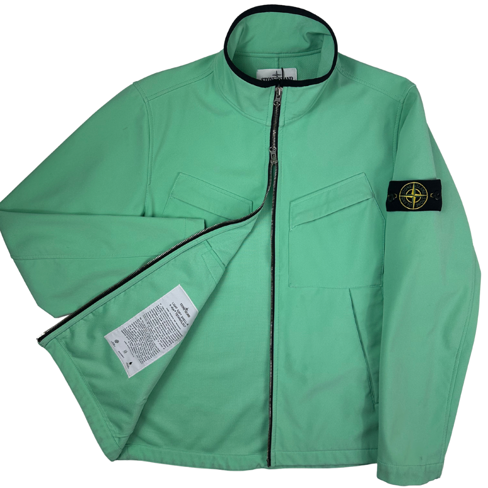 CHAQUETA LIGHT SOFT SHELL - R e-dye TECHNOLOGY STONE ISLAND - talla S