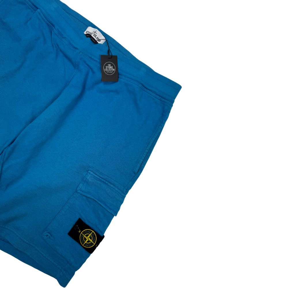 Pantalón Cargo Corto Jogger Stone Island azul - talla XL