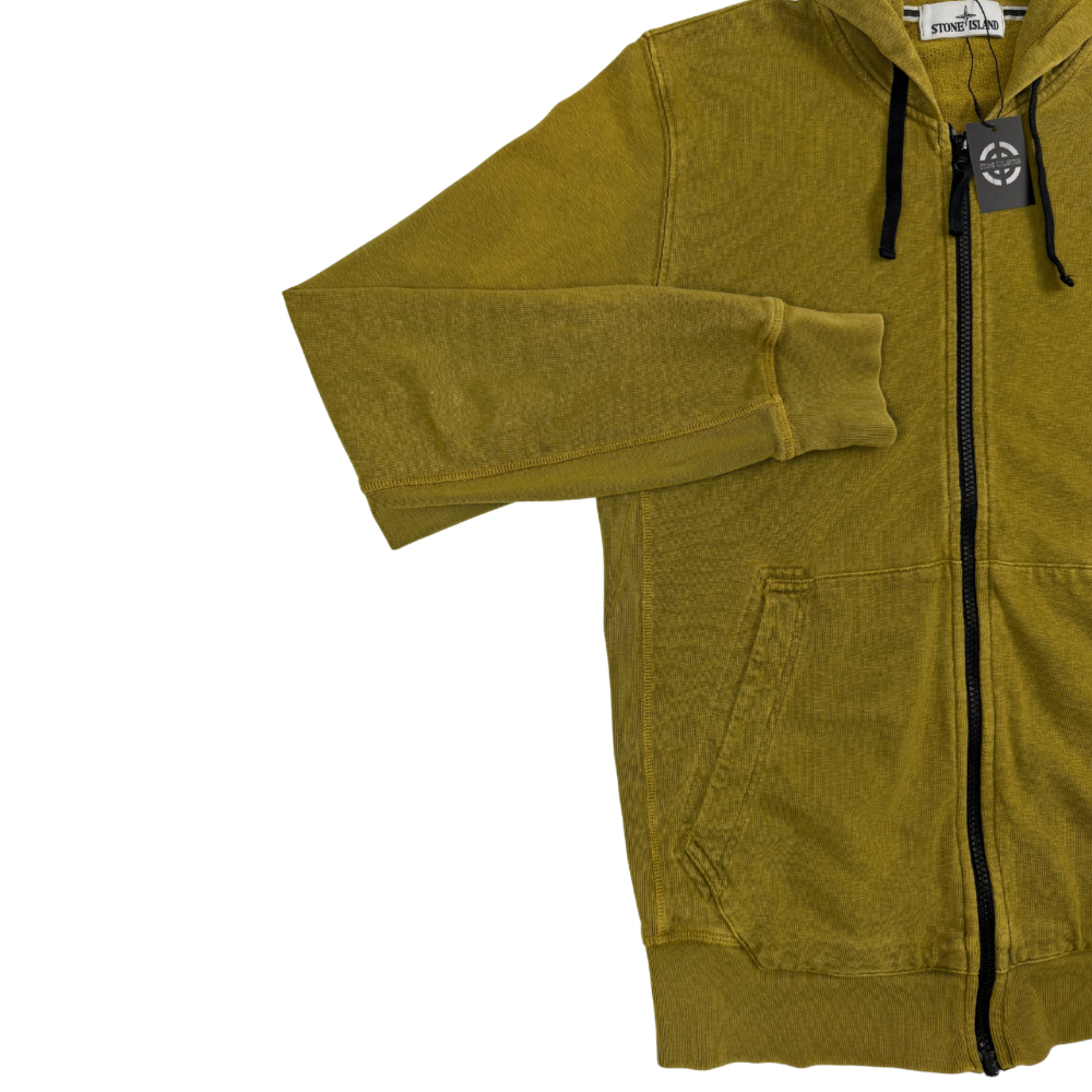 SUDADERA CON CAPUCHA Y CREMALLERA STONE ISLAND - talla M