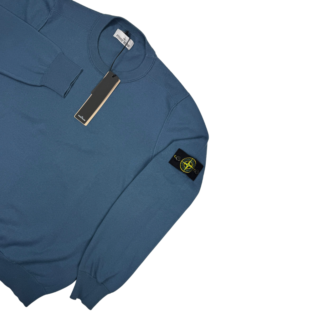 Jersey Stone Island cuello redondo azul - talla XL/3XL