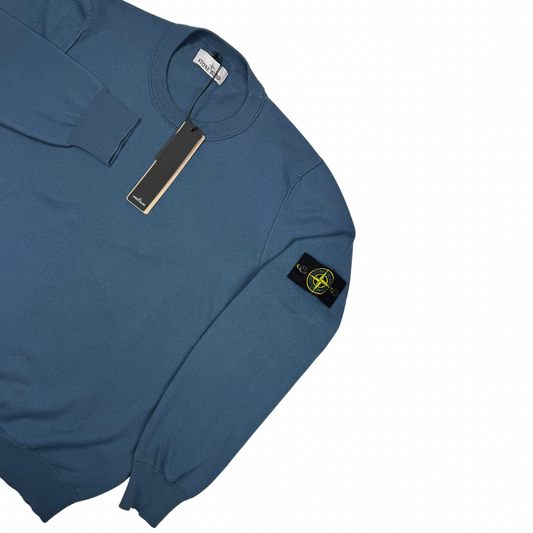 Jersey Stone Island cuello redondo azul - talla XL/3XL