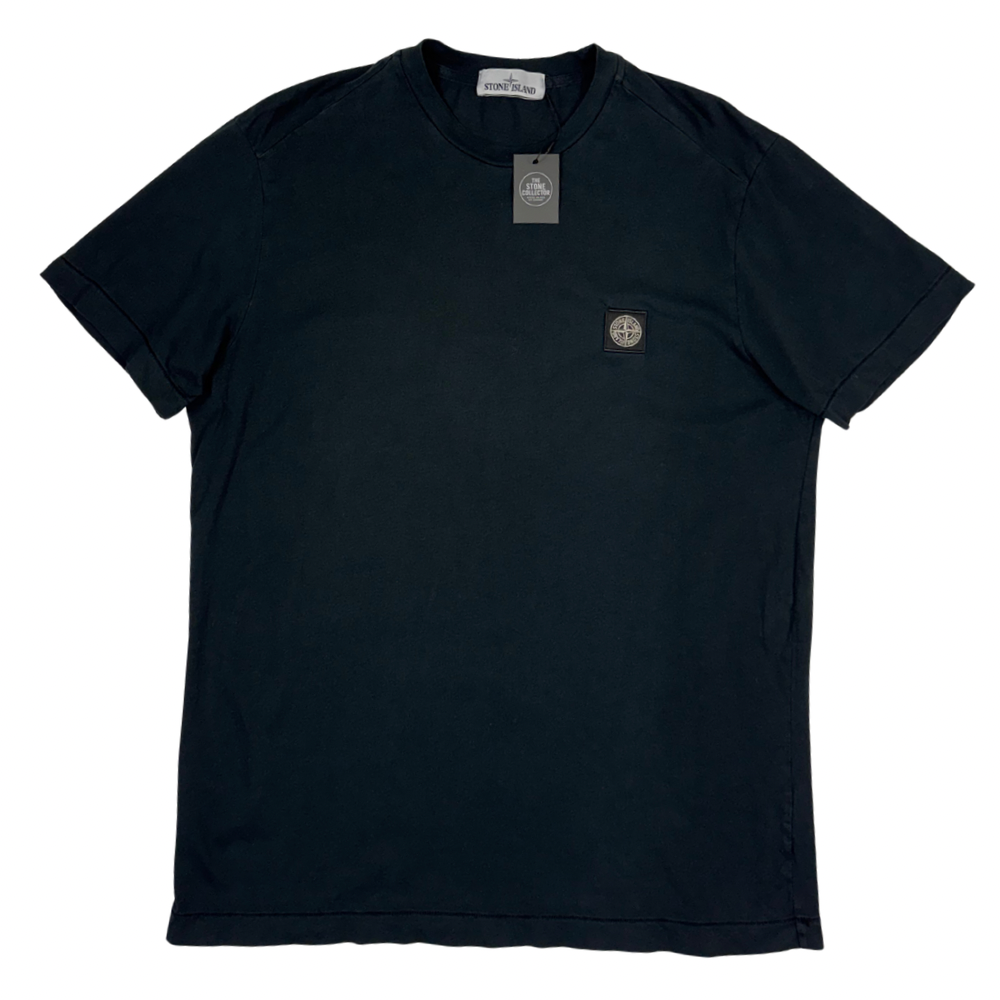 Camiseta Stone Island negro manga corta - talla 2XL