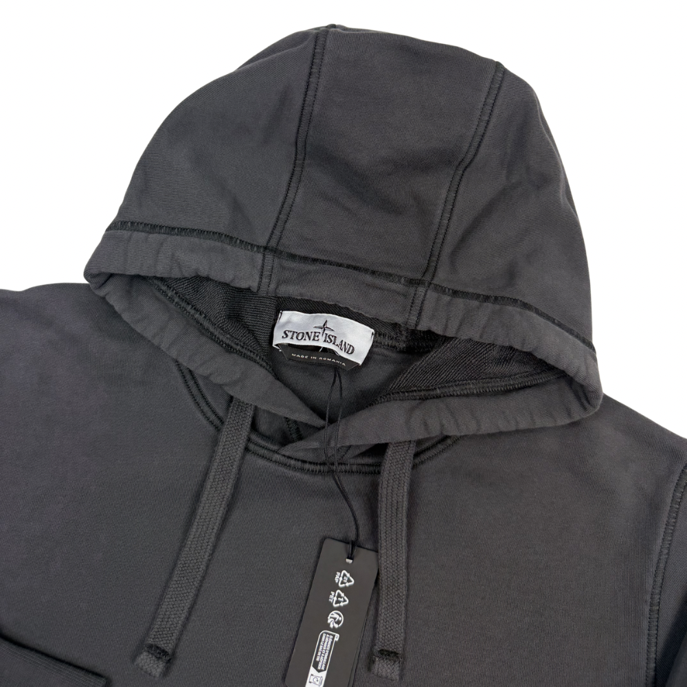 Sudadera Con Capucha Stone Island Gris - talla M
