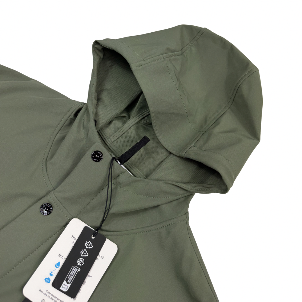 Chaqueta Stone Island Light Soft Shell - R e.dye Technology in Recycled  Polyester verde  - talla 2XL