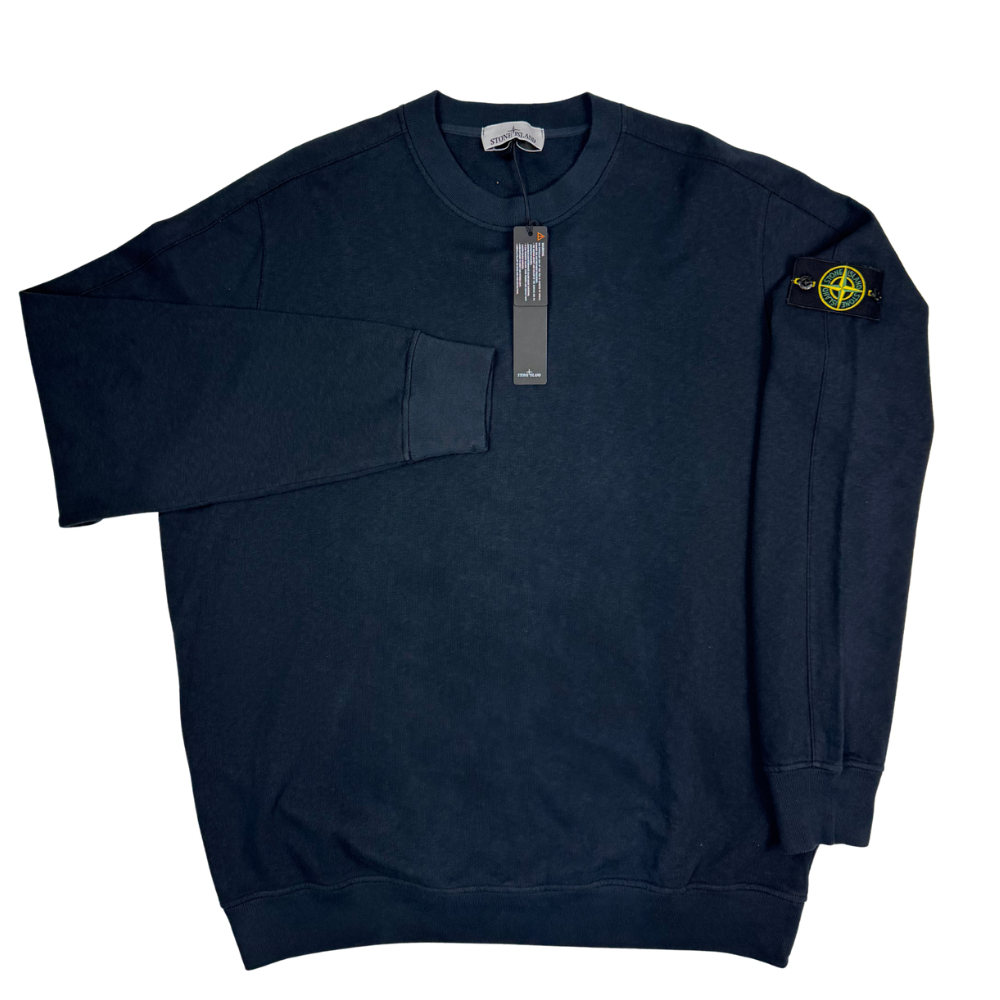 Sudadera cuello redondo Stone Island azul marino - talla 3XL