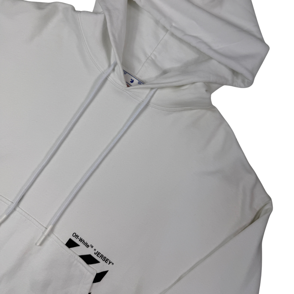 SUDADERA CON CAPUCHA OFF WHITE - talla XL