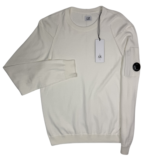Jersey C.P. Company Knitwear Crew Neck blanco - talla L